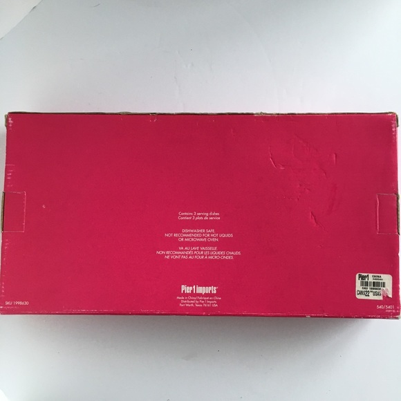 Pier 1 Dining Pier Fish Snack Dishes New Vintage Blue Aqua Plastic